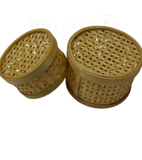 Medium Bamboo Storage Basket/Tokri - 6*4 Inch (#EFBH0005-01)
