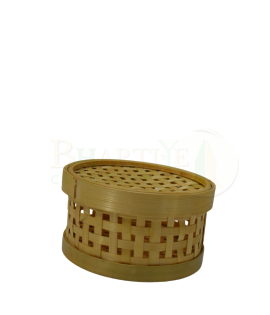 Medium Bamboo Storage Basket/Tokri - 6*4 Inch (#EFBH0005-01)