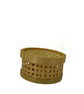 Medium Bamboo Storage Basket/Tokri - 6*4 Inch (#EFBH0005-01)