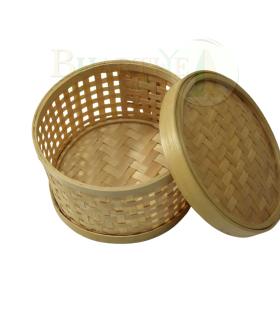 Small Bamboo Storage Basket/Tokri - 5*3 Inch (#EFBH0005-00)