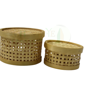Small Bamboo Storage Basket/Tokri - 5*3 Inch (#EFBH0005-00)