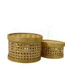 Small Bamboo Storage Basket/Tokri - 5*3 Inch (#EFBH0005-00)