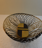 Handwoven Oval Shaped Bamboo Basket/Tokri - 11.5*9.5 Inch (#EFBH0151-00)