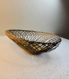 Handwoven Oval Shaped Bamboo Basket/Tokri - 11.5*9.5 Inch (#EFBH0151-00)