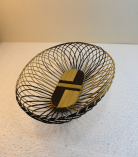 Handwoven Oval Shaped Bamboo Basket/Tokri - 11.5*9.5 Inch (#EFBH0151-00)