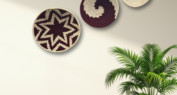 Handcrafted Woven Wall Décor | Eco-Friendly Wall Baskets by Bhartiye Crafts