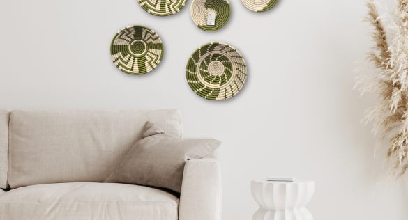 Handcrafted Woven Wall Décor | Eco-Friendly Wall Baskets by Bhartiye Crafts