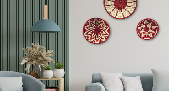 Handcrafted Woven Wall Décor | Eco-Friendly Wall Baskets by Bhartiye Crafts