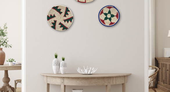 Handcrafted Woven Wall Décor | Eco-Friendly Wall Baskets by Bhartiye Crafts