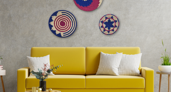 Handcrafted Woven Wall Décor | Eco-Friendly Wall Baskets by Bhartiye Crafts