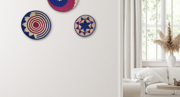 Handcrafted Woven Wall Décor | Eco-Friendly Wall Baskets by Bhartiye Crafts