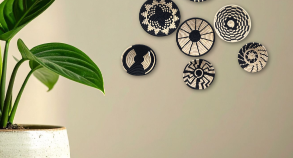 Handcrafted Woven Wall Décor | Eco-Friendly Wall Baskets by Bhartiye Crafts