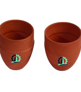 Clay Beer Glass set 2 Pcs