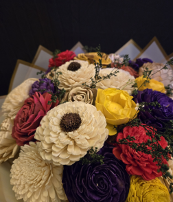 Valentine Gift Shola Flower Basket | Reusable Sabai Grass Flower Arrangement