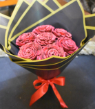 Romantic Red Rose Shola Flower Bouquet for Valentine’s Day | Eco-Friendly Gift – Bhartiye Crafts