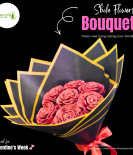 Romantic Red Rose Shola Flower Bouquet for Valentine’s Day | Eco-Friendly Gift – Bhartiye Crafts