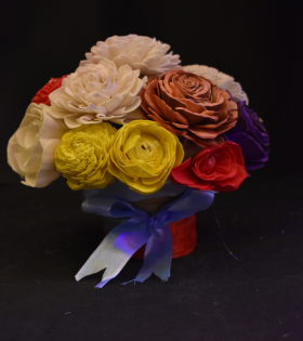 Valentine Mini Shola Flower Basket | Romantic Bamboo Basket Gift – Bhartiye Crafts