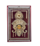 Divine Grace – Handmade Goddess Jute Wall Art Frame-Maa Durga Face (#JP0001)