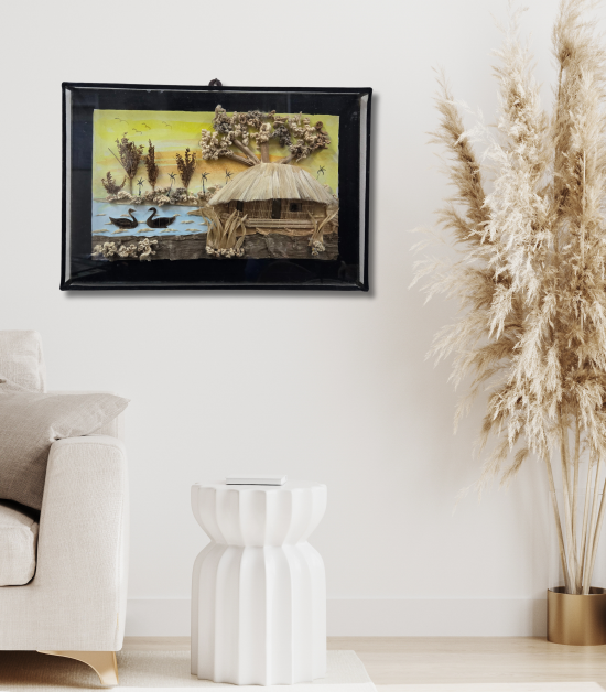 Riverside Serenity – Nature Inspired Jute Wall Art (#JP0002)