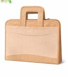 Bhartiye Crafts | Handcrafted Jute Office File Bag with Handle | Artisans from Jharkhand