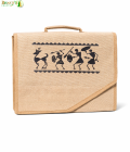 Bhartiye Crafts | Premium Jute Office Laptop Bag with Tribal Art |Artisans from Jharkhand