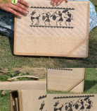 Bhartiye Crafts | Premium Jute Office Laptop Bag with Tribal Art |Artisans from Jharkhand