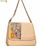 Bhartiye Crafts | Jute Sling Bag with Madhubani Art | Artisans from Jharkhand