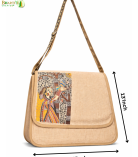 Bhartiye Crafts | Jute Sling Bag with Madhubani Art | Artisans from Jharkhand