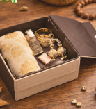 Bhartiye Crafts | Handmade Jute Fabric Storage Box with Lid | Jharkhand Artisans Craft | Eco-Friendly Organizer