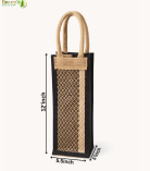 Bhartiye Crafts| Handmade Jute Water Bottle Bag – Artisans from Jharkhand | Eco Friendly Bottle Cover