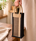 Bhartiye Crafts| Handmade Jute Water Bottle Bag – Artisans from Jharkhand | Eco Friendly Bottle Cover