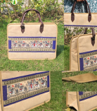 Bhartiye Crafts | Handmade Jute Laptop Bag with Traditional Art | Artisans from Jharkhand