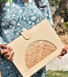 Bhartiye Crafts | Handcrafted Jute File Folder with Woven Design | Eco-Friendly Document Holder | Artisans from Jharkhand