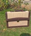 Bhartiye Crafts |  Handmade Jute Office Bag for Men &amp; Women | Eco-Friendly Laptop Briefcase | Jharkhand Artisans