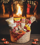 Kauna Grass Basket Hamper | Handmade Eco-Friendly Storage Basket (#KGP0081) | “Happy Lohri Gifting Hamper – Taste of Tradition”