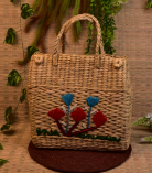 Kona Grass Basket medium size with Emb