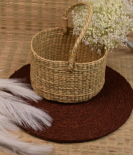 Kauna grass or water reed basket