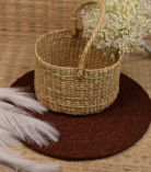 Kauna grass or water reed basket