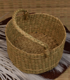 Kauna grass or water reed basket