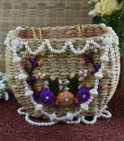 Kauna grass bag with heavy Embroidery