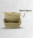 Kauna grass woven handbag or purse