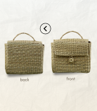 Kauna grass woven handbag or purse