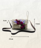 Kauna grass sling bag with leather handle