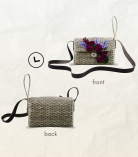 Handmade Kauna Grass Embroidered Sling Bag | Manipur North East | Valentine Special by Bhartiye Crafts