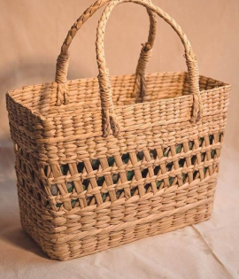 Kauna Grass Handbag | Handmade Eco-Friendly Woven Shoulder Bag (#KGP0080)