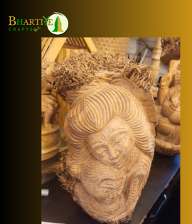 Bamboo Root Shiva Idol | Handmade Eco-Friendly Lord Shiva Statue (#BP0005)