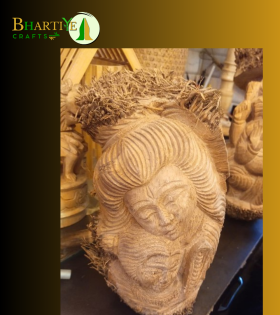 Bamboo Root Shiva Idol | Handmade Eco-Friendly Lord Shiva Statue (#BP0005)