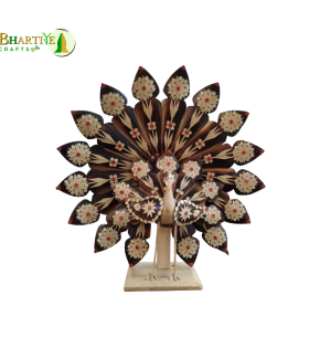 Handcrafted Peacock Wooden Art Decor (#BP0033)
