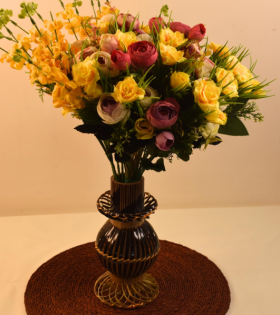 Designer Bamboo Vase for Living Room, Dining Table &amp; Office use (#BP0040)