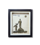 Daddy’s Little Girl Pebble Art Frame – Handmade Stone Family Decor by Bhartiye Crafts (#PB0001)